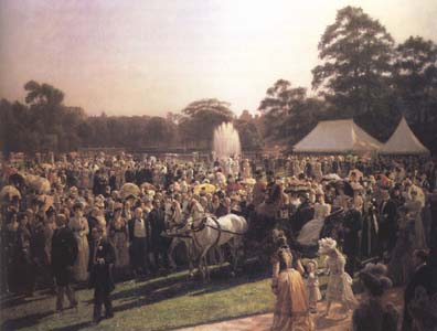 Laurits Tuxen The Queen's Garden Party at Buckingham Palace (mk25)